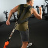 Stroops Athlete doing Resisted Pull With Shoulder Harness